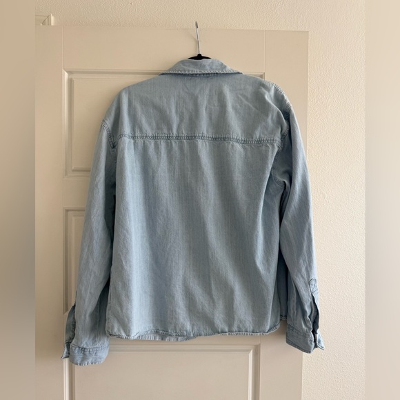 WeWoreWhat Light Denim Button Down Shirt Women’s Size XS/S - Picture 3 of 4